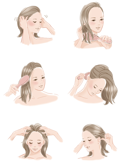 ヘアケアイラスト