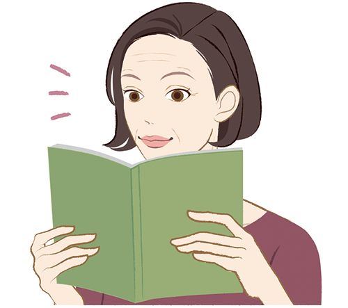 読書する女性