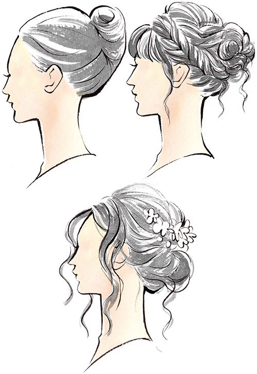 結婚式のヘアスタイル