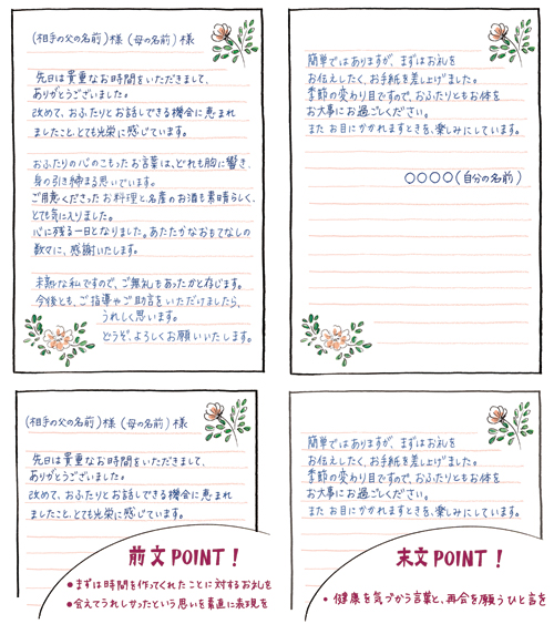 手紙の書き方