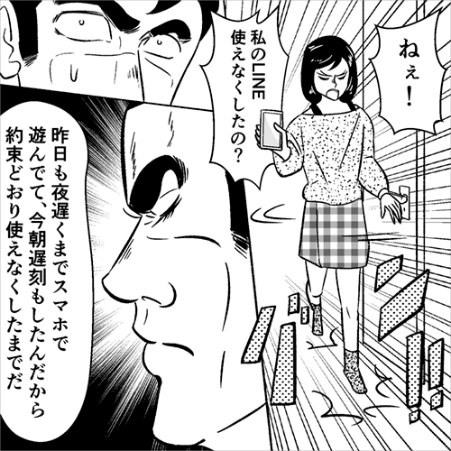 劇画調のマンガイラスト