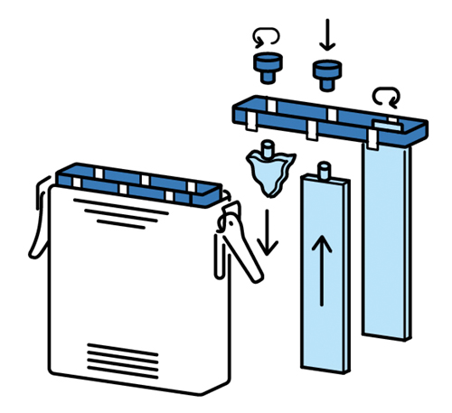 水発電機の構造イラスト