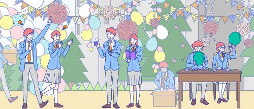 学園祭のイラストイメージ