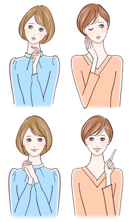 女性イラスト. 人物イラスト