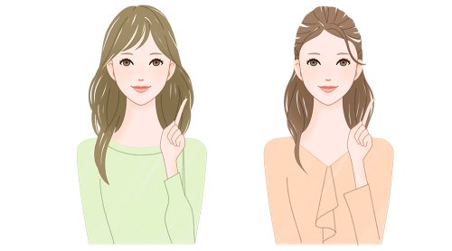 女性イラスト, 人物イラスト